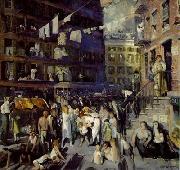 George Wesley Bellows Cliff Dwellers , 1913, oil on canvas. Los Angeles County Museum of Art oil on canvas